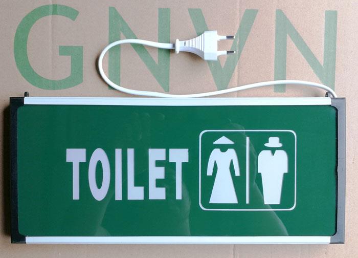 Đèn Exit thường loại 1 mặt, 2 mặt loại Chỉ TOILET